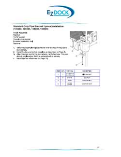 Standard Duty Pipe Bracket 1-piece Installation