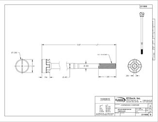 EZ-Dock Coupler Bolt