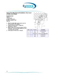 Heavy-Duty Pipe Bracket Installation, Non-insert