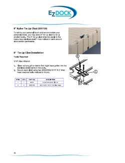 8 Inch Nylon Tie-Up Cleat Installation