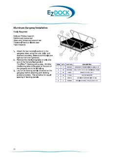 Aluminium Gangway Installation