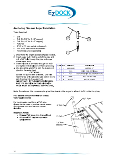 Anchoring Pipe and Auger