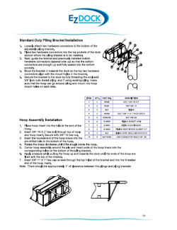 Standard-Duty Piling Bracket and Hoop Installation